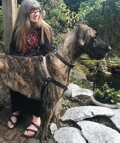 Yvonne Owens and her dog, Luna